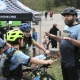 Yakima coach talking to riders on bikes